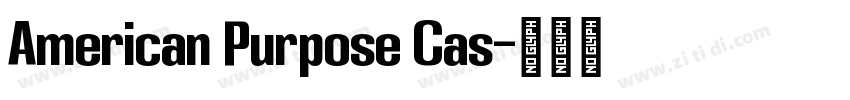 American Purpose Cas字体转换